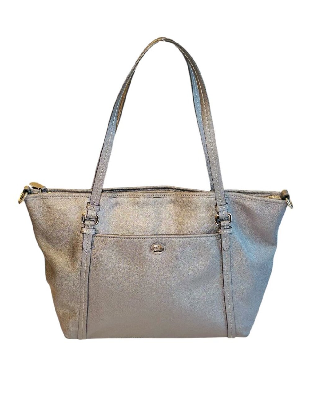 Coach Pewter Peyton Pocket Tote